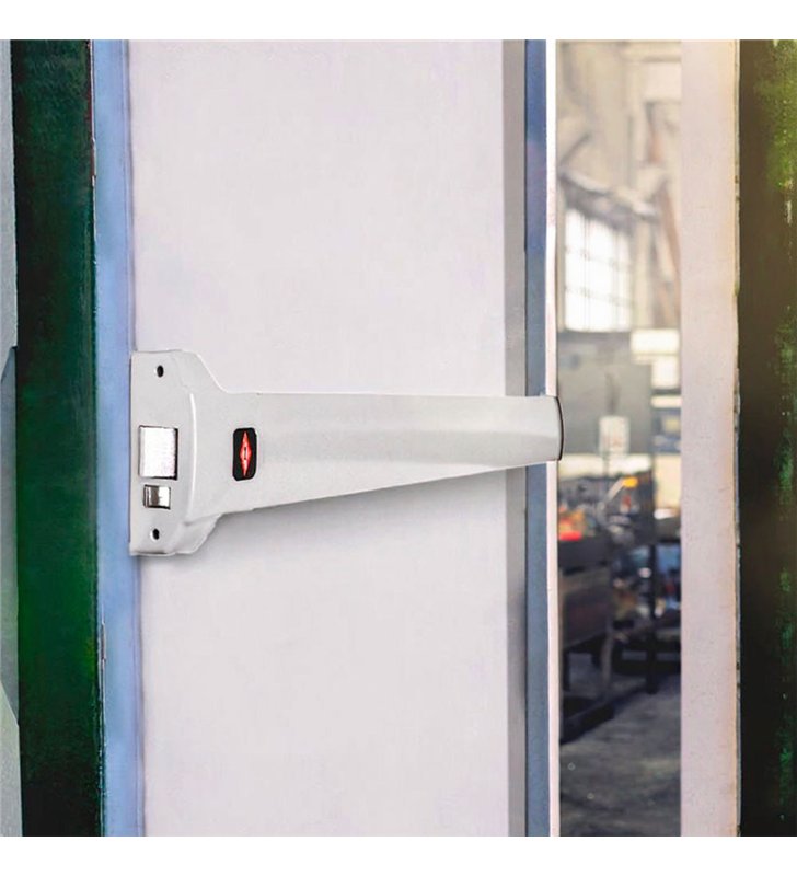 Serrure barre antipanique pour porte sortie de sécurité Push bar Bricard 900 mm noir
