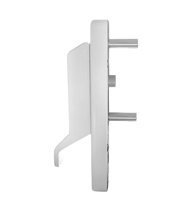 Poignée de porte fixe blanche Bricard Manoeuvre pour serrure antipanique exterieure reversible
