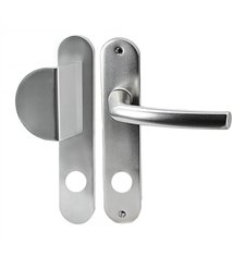 Paire de poignées plaques aluminium 234 mm béquille aileron sans clés trou 20 mm Bricard