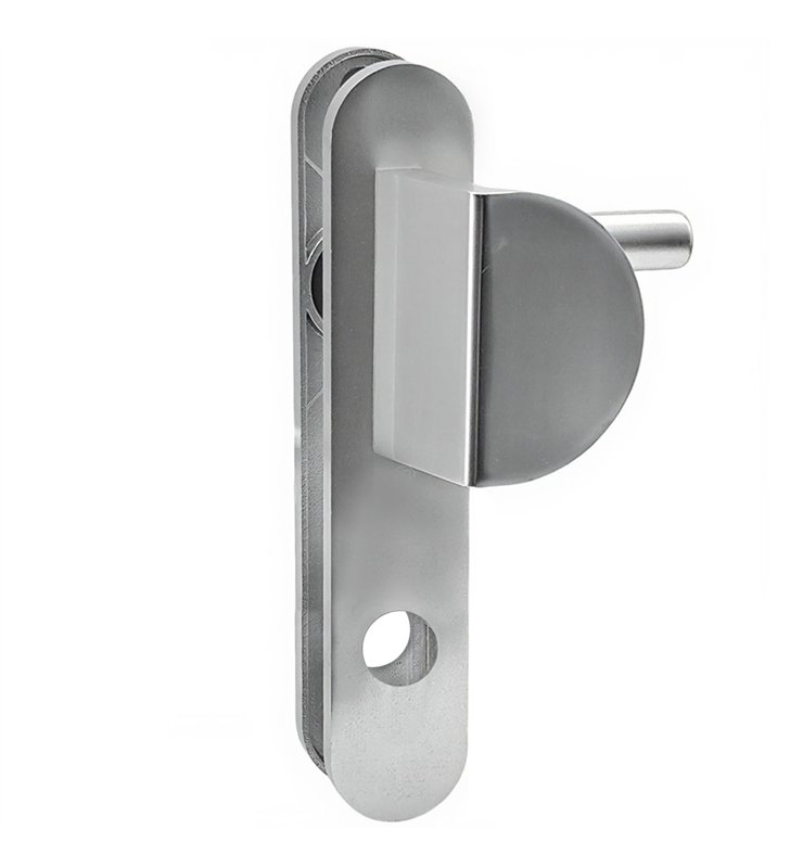 Paire de poignées de porte blindée aluminium Osmose Bricard 234 mm béquille aileron 25 mm