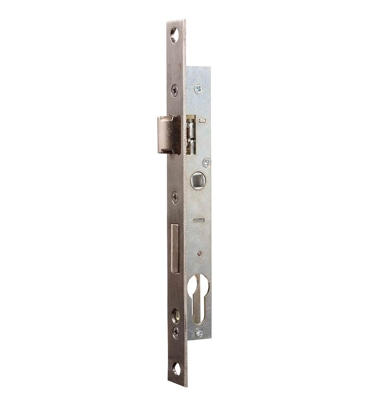 Serrure à encastrer de porte et menuiserie metalique a cylindre Axe 17 mm Reversible Bricard