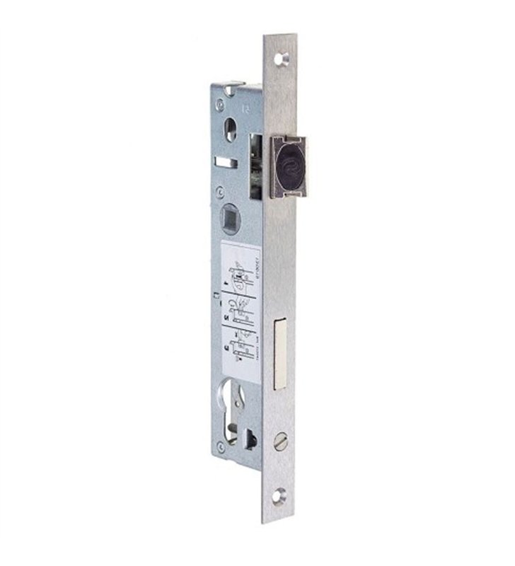 Serrure encastrable de porte et menuiserie metalique a cylindre Axe 21 mm Reversible Bricard
