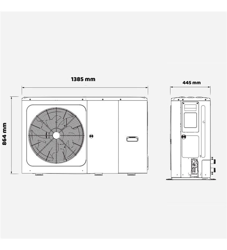 Pompe a chaleur air eau Clivet 12.1 kW WiSAN-YME 1 S 6.1 Wifi monobloc monophasé