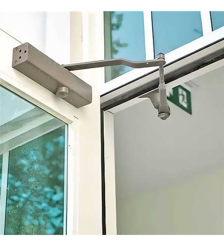 Ferme porte hydraulique Réversible DOM Expert 2500 bras glissière EN3 950 mm 60 Kg