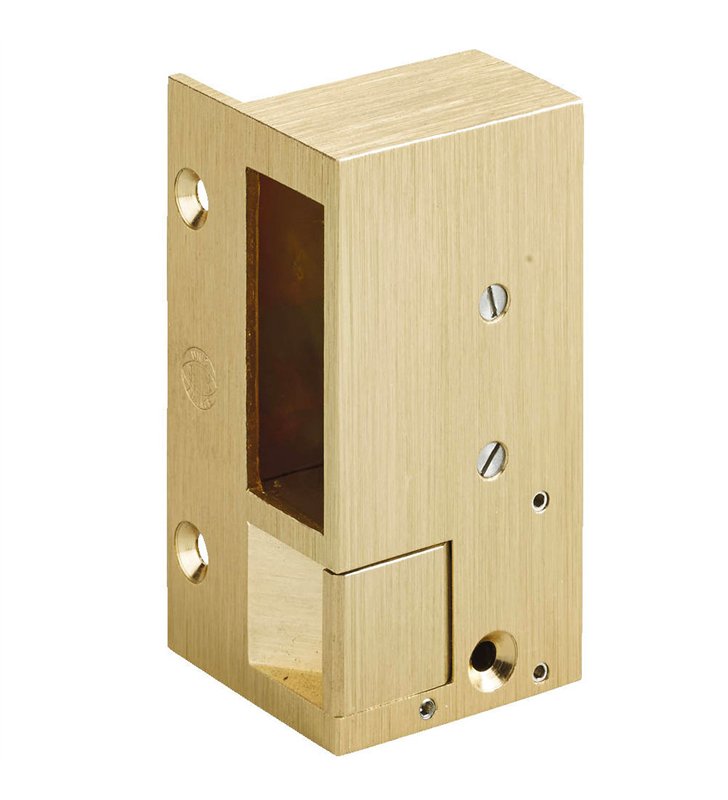Gache électrique en applique 12 V serrure horizontale porte droite à émission Beugnot 2