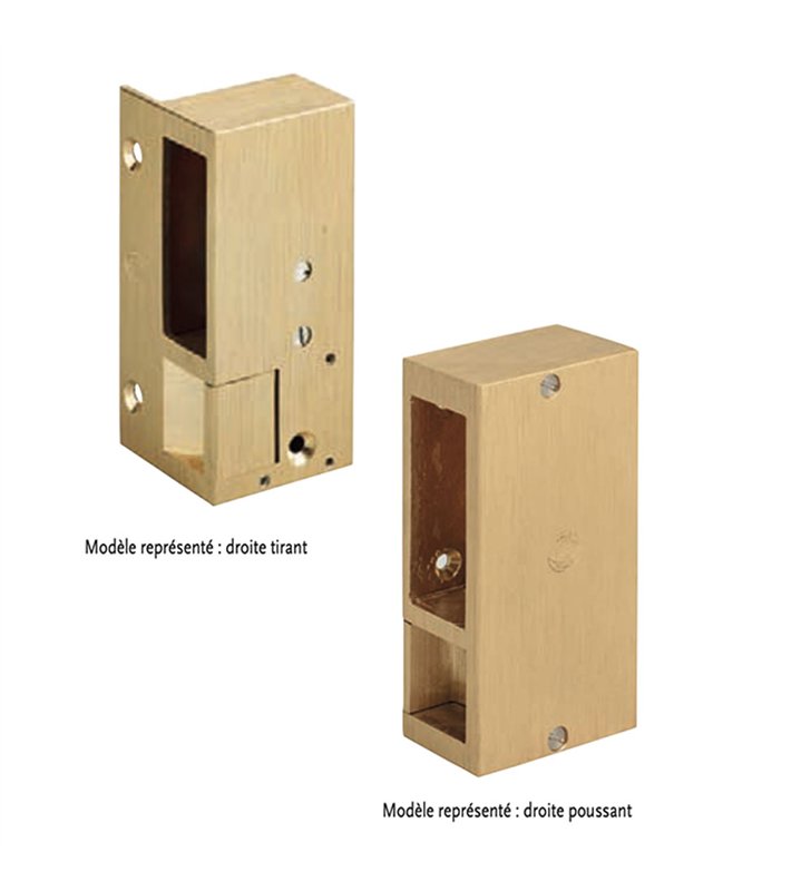 Gache électrique en applique 12V serrure verticale contact stationnaire 110mm droit Beugnot 2 BIS