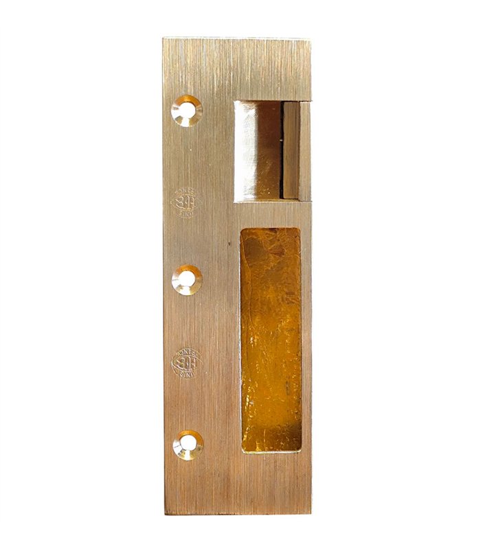 Gache électrique en applique 12V serrure verticale à émission 158 mm porte droite Beugnot 5