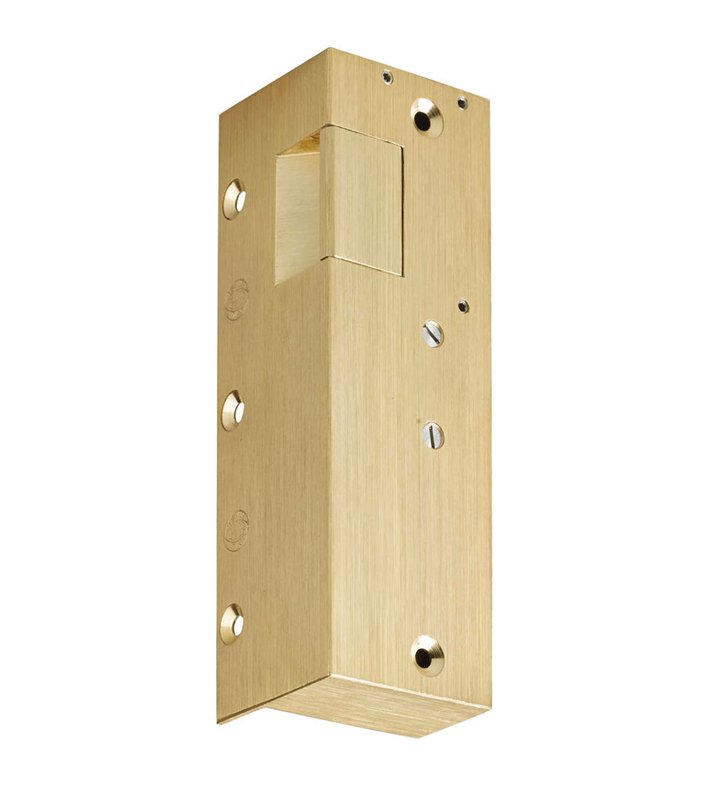 Gache électrique en applique 12V serrure verticale à émission 158 mm porte droite Beugnot 7