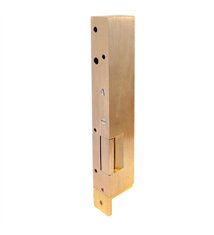 Gache électrique en applique 12V serrure verticale contact stationnaire 158 mm droit Beugnot 12