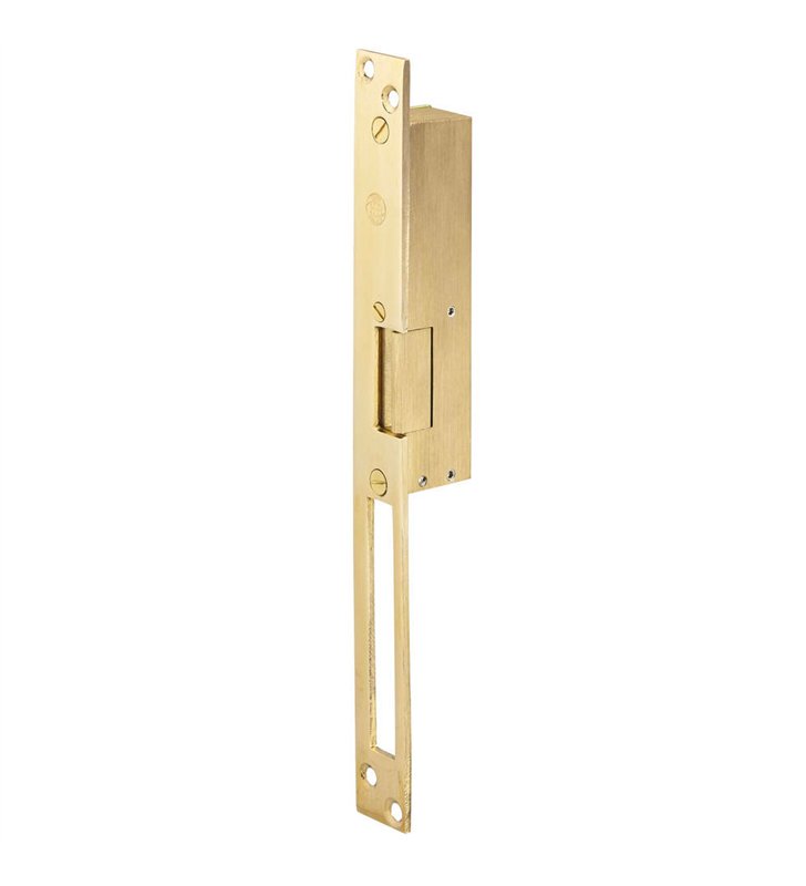Gache électrique à encastrer électro inversé 120 mm 12V serrure verticale droit Beugnot HB20
