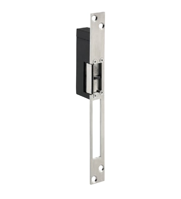 Gache électrique à encastrer 99 mm 12V gauche tirant à émission Beugnot WP 1000