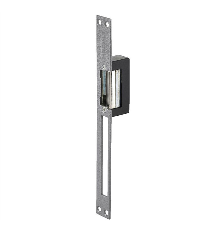 Gache électrique en applique électro inversé 12V serrure verticale 89 mm réversible Beugnot NIE
