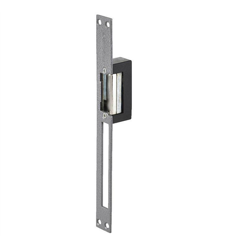 Gache électrique à encastrer 24V réversible 89 mm à émission et décondamnation Beugnot AE