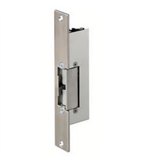 Gache électrique à encastrer 12V réversible 107 mm à émission et micro contact Beugnot 500