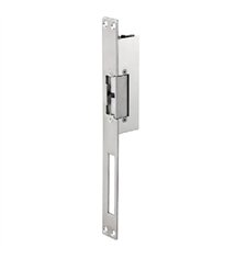 Gache électrique à encastrer renforcée 12V réversible 107 mm electro inversé Beugnot 500