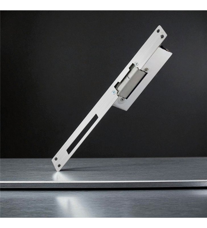 Gache électrique à encastrer renforcée 24V réversible 107 mm à émission Beugnot 500