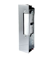 Gache électrique à émission et micro contact 12V 107 mm Beugnot 500 à encastrer réversible