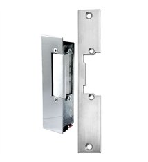 Gache électrique à encastrer réversible électro inversé à tetière Beugnot 500 24V CC 107 mm