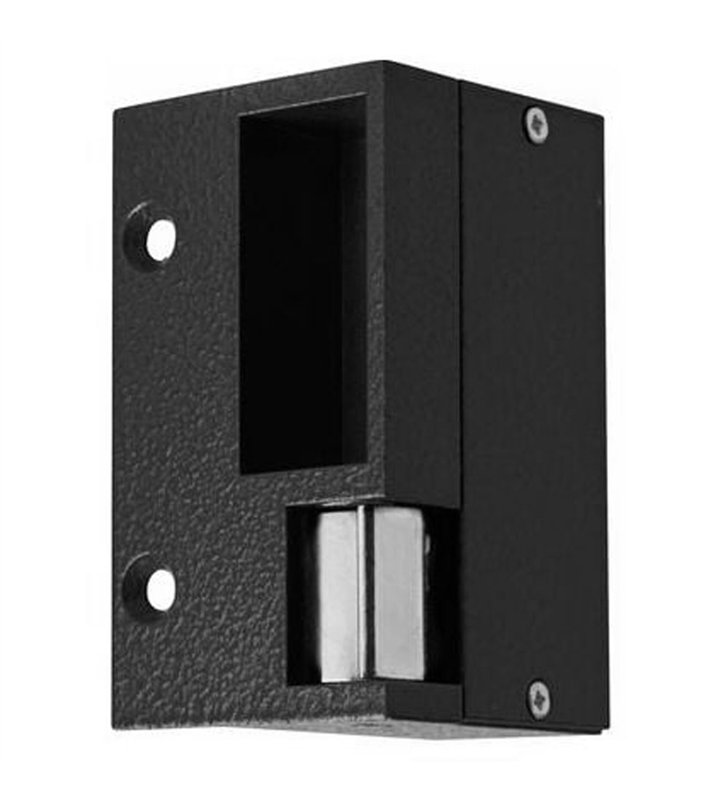 Gache électrique en applique à émission Beugnot 90 mm 24V droit pour serrure horizontale