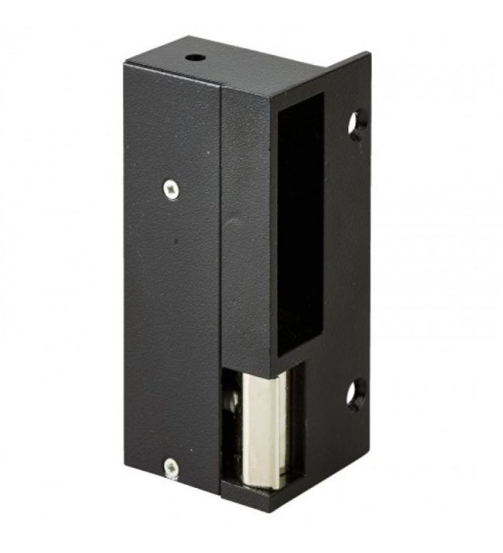 Gache électrique en applique Beugnot 120 mm 24V électro inversé gauche tirant serrure verticale