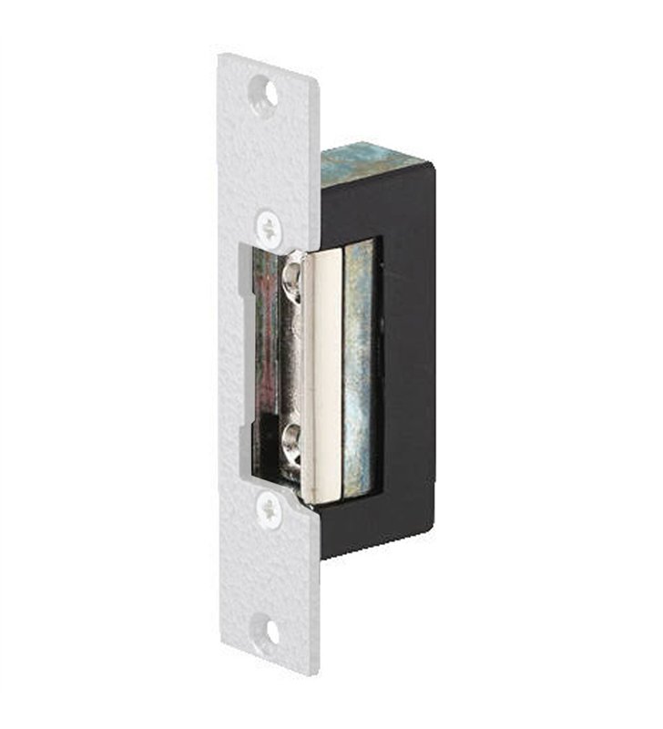 Gache électrique réversible à émission 12V AC/DC 69 mm avec décondamnation Beugnot C