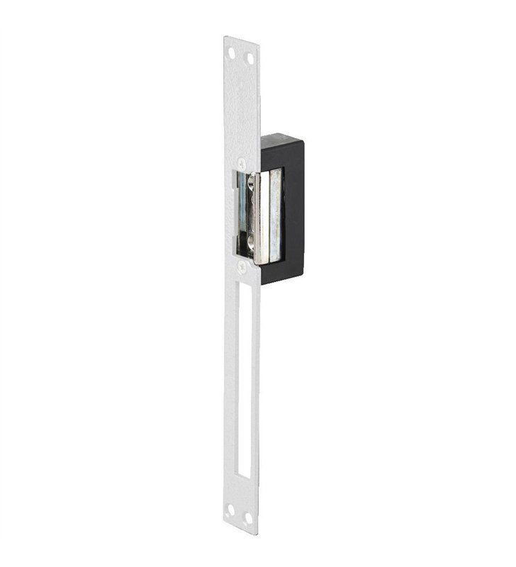 Gache électrique réversible à émission 12V AC/DC 69 mm avec décondamnation Beugnot C