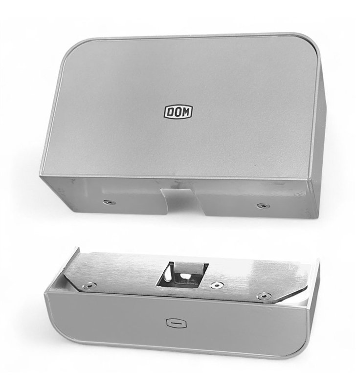 Serrure électromagnétique en applique inox pour issue de secours 24V exiDOM 400