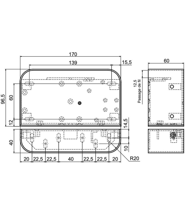 Serrure électromagnétique en applique inox pour issue de secours 24V exiDOM 400