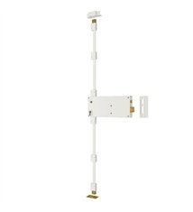 Serrure en applique verticale Gauche à fouillot blanc DOM axe 300mm 3 points accessibilité PMR