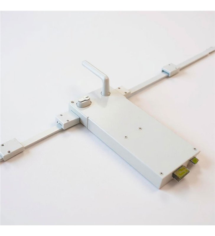 Serrure en applique verticale Gauche à fouillot blanc DOM axe 300mm 3 points accessibilité PMR