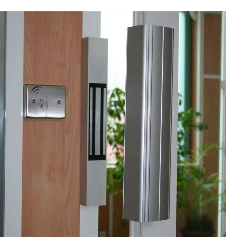 Ventouse magnétique en applique avec signalisation Beugnot iGEM 2H 12-24V CC porte 300 kg