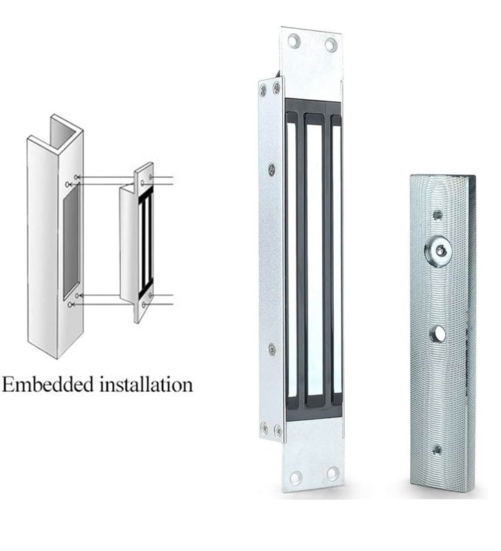 Ventouse magnétique Beugnot iGEM 1 serrure encastrée électromagnétique 12/24 V porte 300 kg