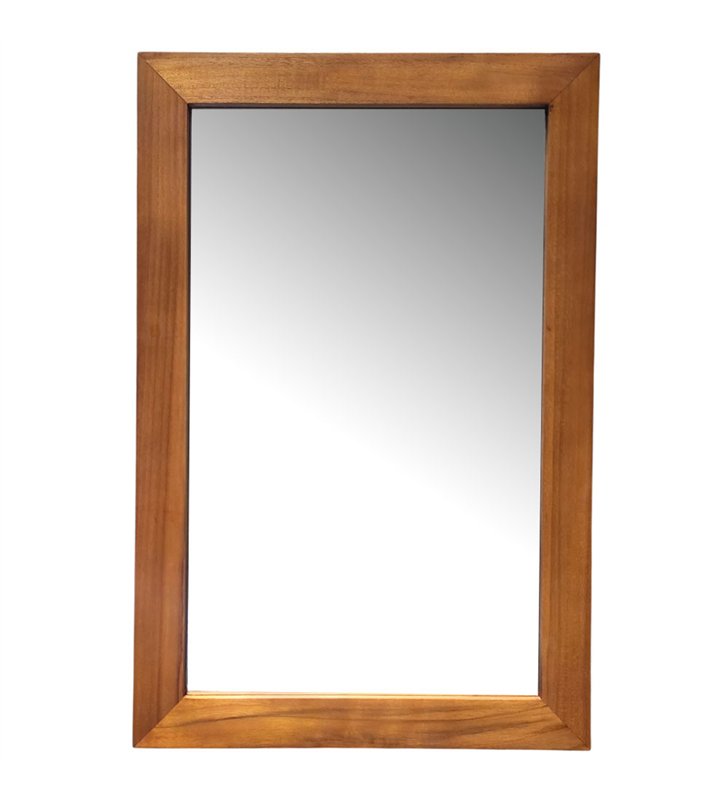 Ensemble meuble vasque miroir et banc japonais salle de bain Gempo 100 cm en bois teck naturel