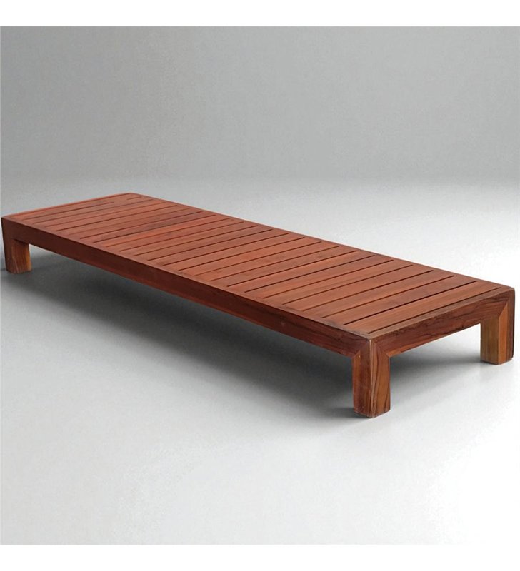 Ensemble meuble vasque miroir et banc japonais salle de bain Gempo 100 cm en bois teck naturel