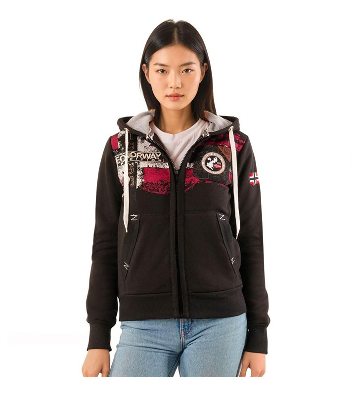 Sweat à capuche pour Femme Veste Geographical Norway Fespote