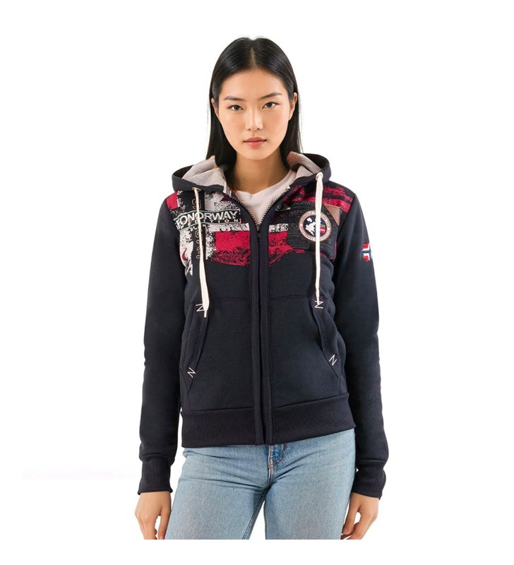 Sweat à capuche pour Femme Veste Geographical Norway Fespote