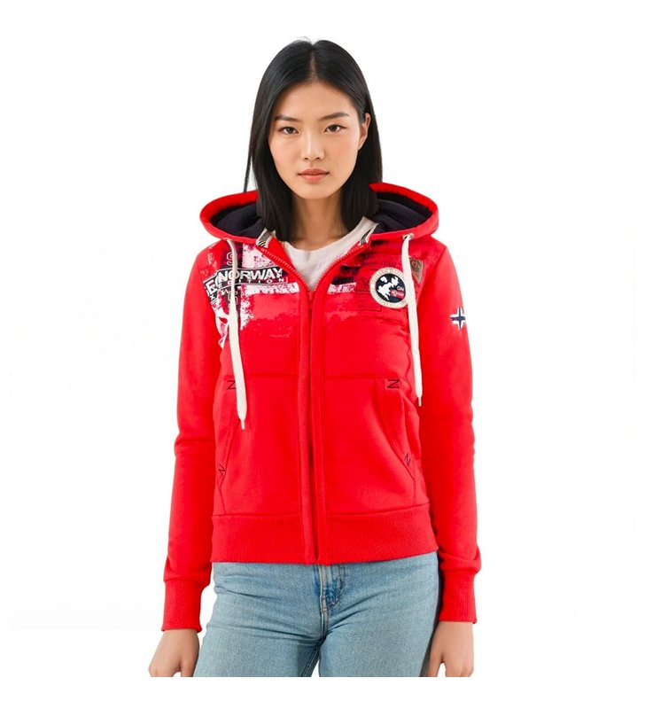 Sweat à capuche pour Femme Veste Geographical Norway Fespote