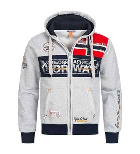 Sweat zippé à capuche pour Homme Veste Geographical Norway Flyer