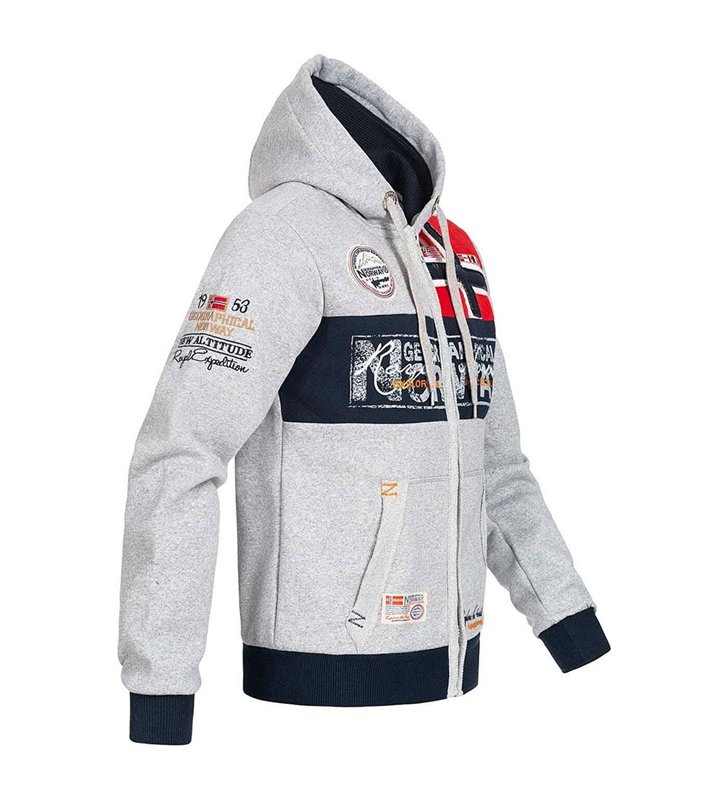 Sweat zippé à capuche pour Homme Veste Geographical Norway Flyer