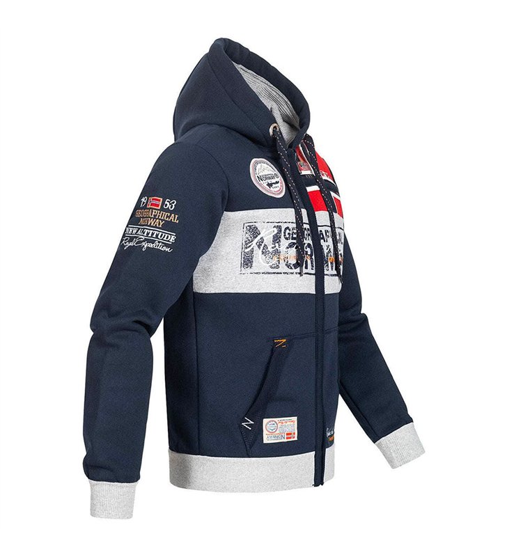 Sweat zippé à capuche pour Homme Veste Geographical Norway Flyer