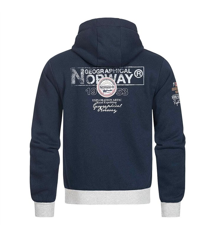 Sweat zippé à capuche pour Homme Veste Geographical Norway Flyer