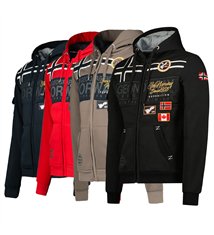 Sweat zippé à capuche pour Homme Veste Geographical Norway Garadock