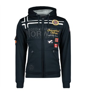 Sweat zippé à capuche pour Homme Veste Geographical Norway Garadock