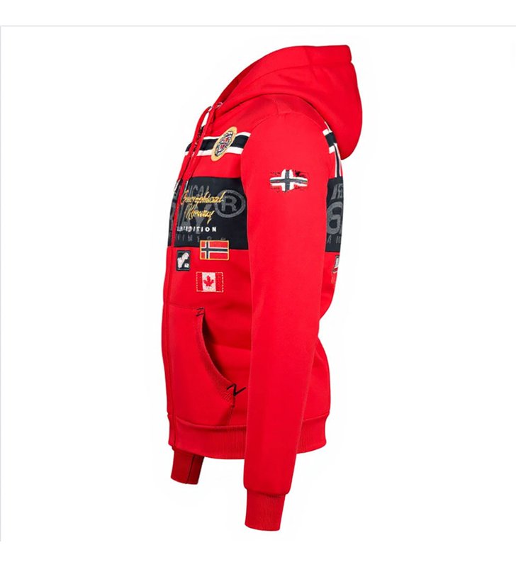 Sweat zippé à capuche pour Homme Veste Geographical Norway Garadock