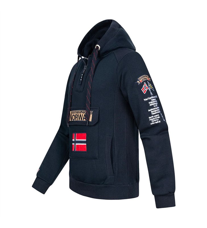 Sweat à capuche pour Homme Geographical Norway Gymclass