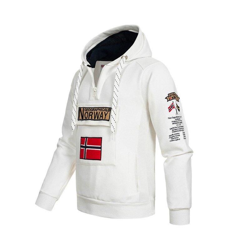 Sweat à capuche pour Homme Geographical Norway Gymclass