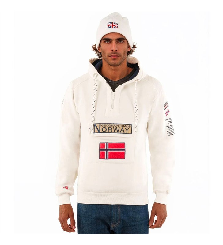 Sweat à capuche pour Homme Geographical Norway Gymclass