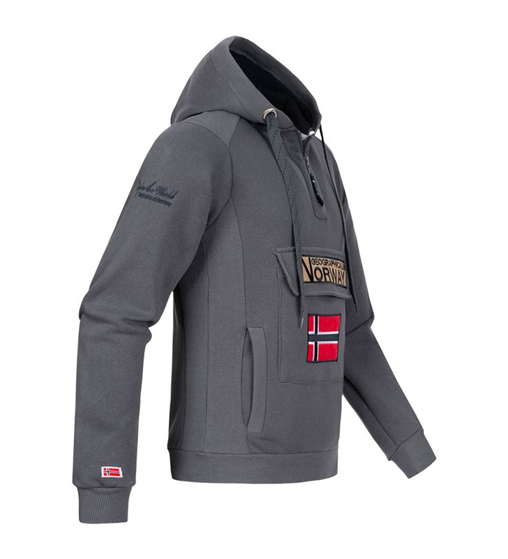 Sweat à capuche pour Homme Geographical Norway Gymclass