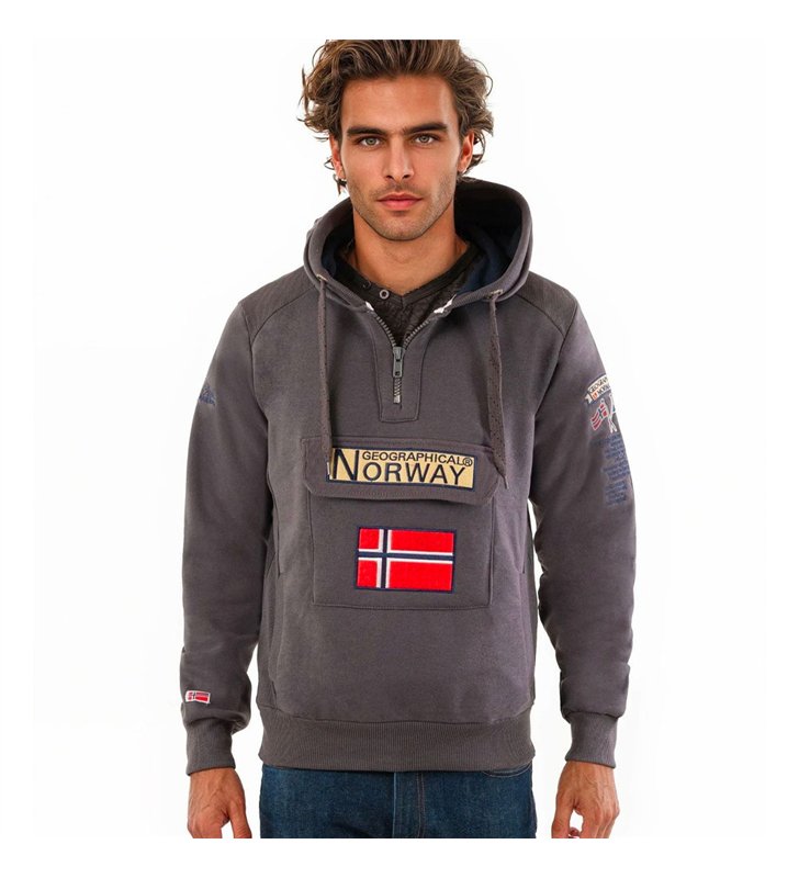 Sweat à capuche pour Homme Geographical Norway Gymclass