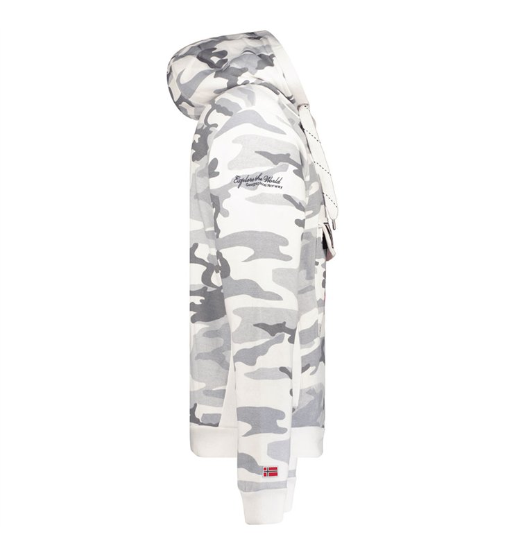 Sweat à capuche millitaire pour Homme Geographical Norway Gymclass